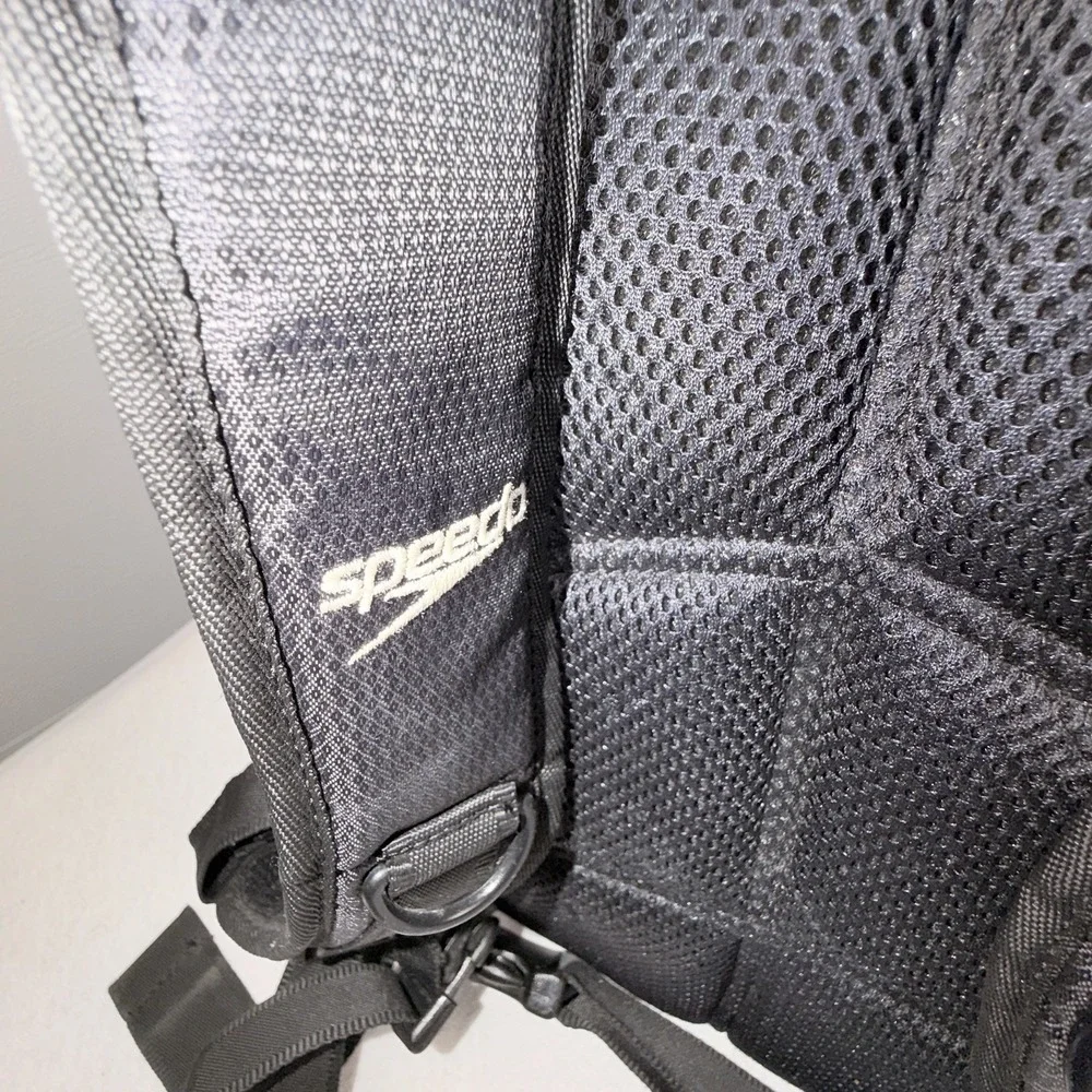Speedo Teamster 35L Swim Backpack Black Team Bag Gear Laptop Travel Backpack